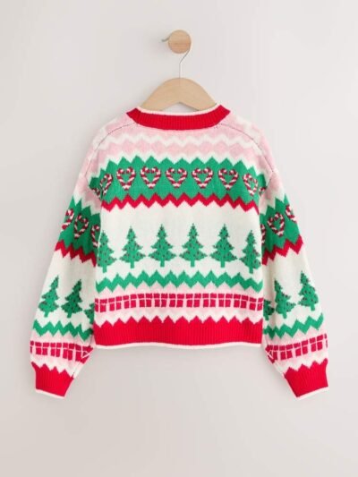 Red Christmas Tree Cardigan