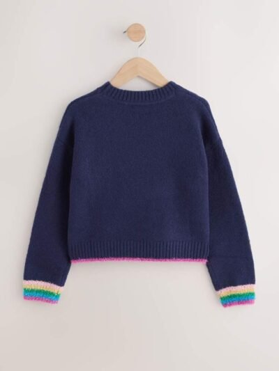 Navy Christmas Ho Ho Ho Jumper