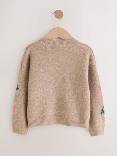 Oatmeal Christmas Tree Jumper