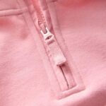 Rose Pink Quarter Zip Sweatshirt