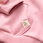 Rose Pink Quarter Zip Sweatshirt