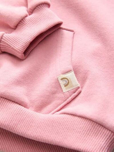 Rose Pink Quarter Zip Sweatshirt