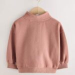 Mocha Brown Quarter Zip Sweatshirt
