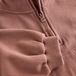 Mocha Brown Quarter Zip Sweatshirt