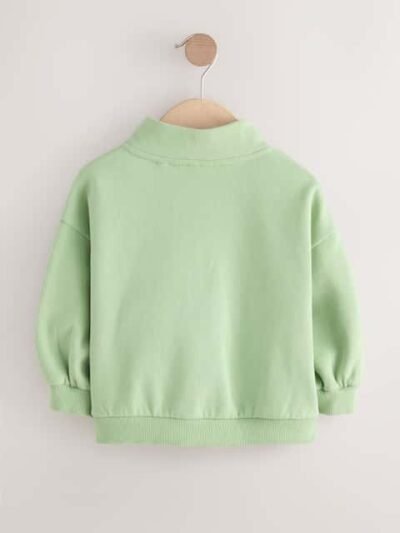 Sage Green Quarter Zip Sweatshirt