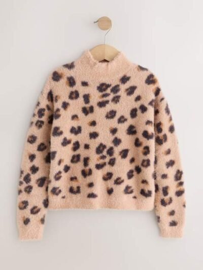 Leopard Animal Fluffy Jumper
