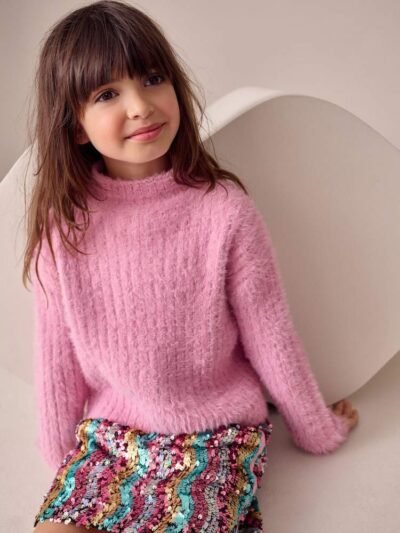 Pink Fluffy Jumper