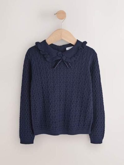 Navy Cashmere Blend Jumper