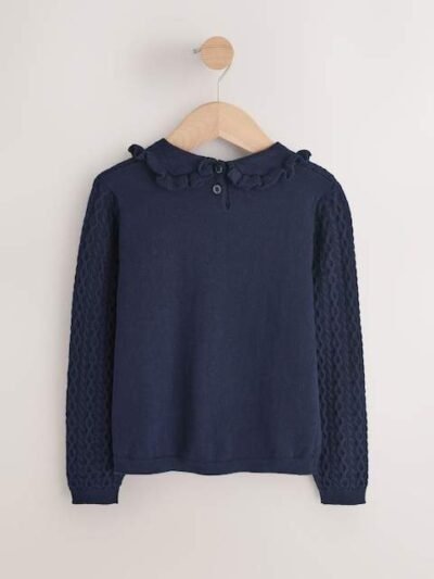 Navy Cashmere Blend Jumper