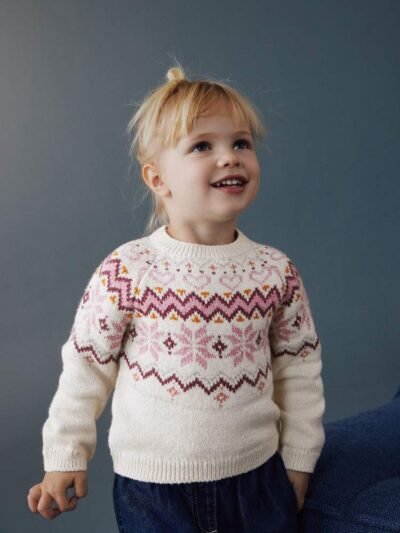 Ecru Christmas Fairisle Jumper
