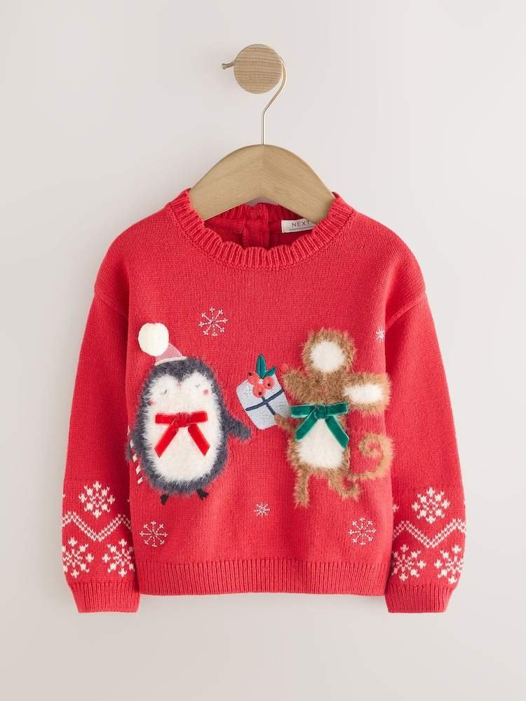 Red Christmas Character Jumper