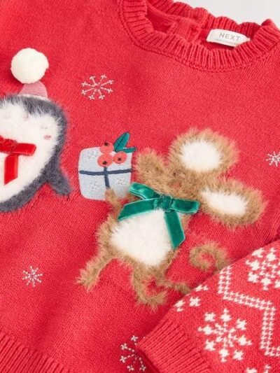 Red Christmas Character Jumper