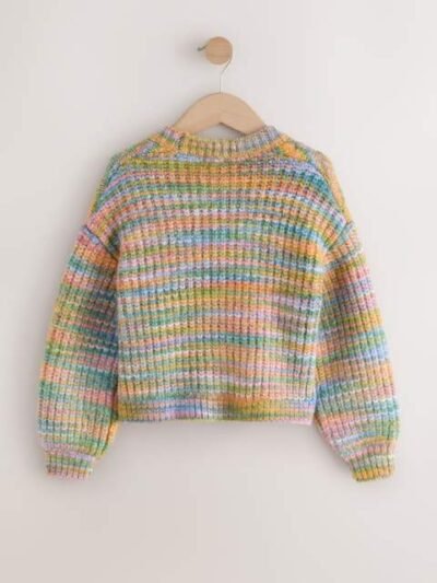 Rainbow Cable Knitted Cardigan