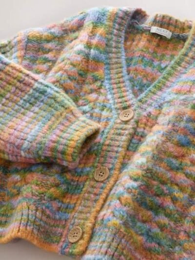 Rainbow Cable Knitted Cardigan