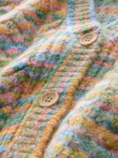 Rainbow Cable Knitted Cardigan