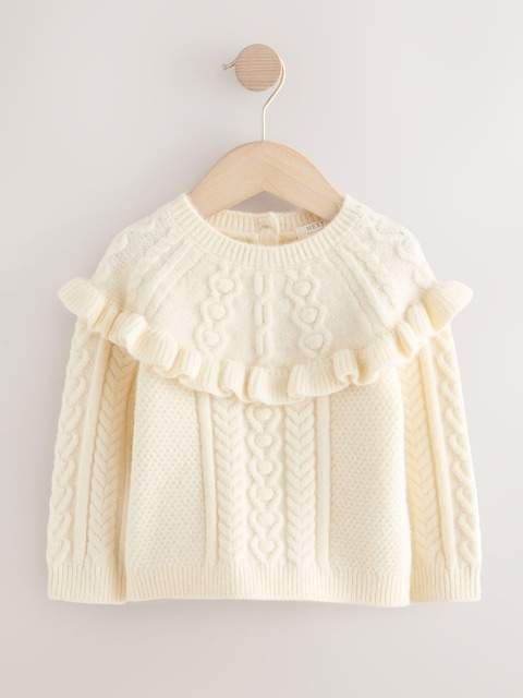 Ecru Cable Knitted Jumper