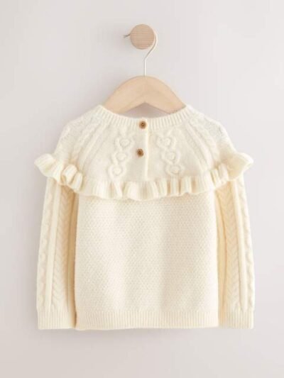 Ecru Cable Knitted Jumper