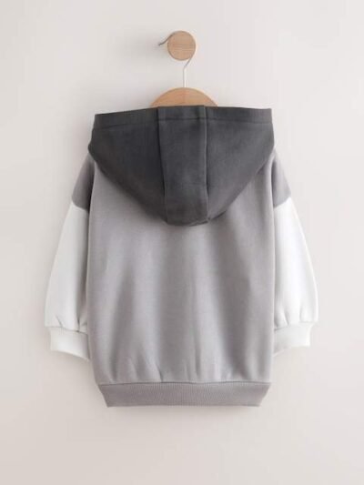 Grey Zip Through Hoodie