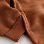 Orange Zip Through Hoodie