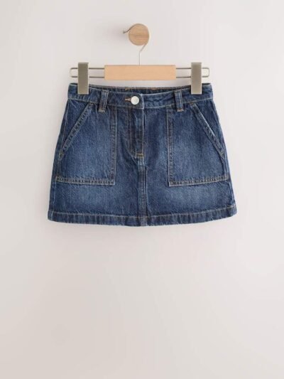 Dark Blue Denim Skirt