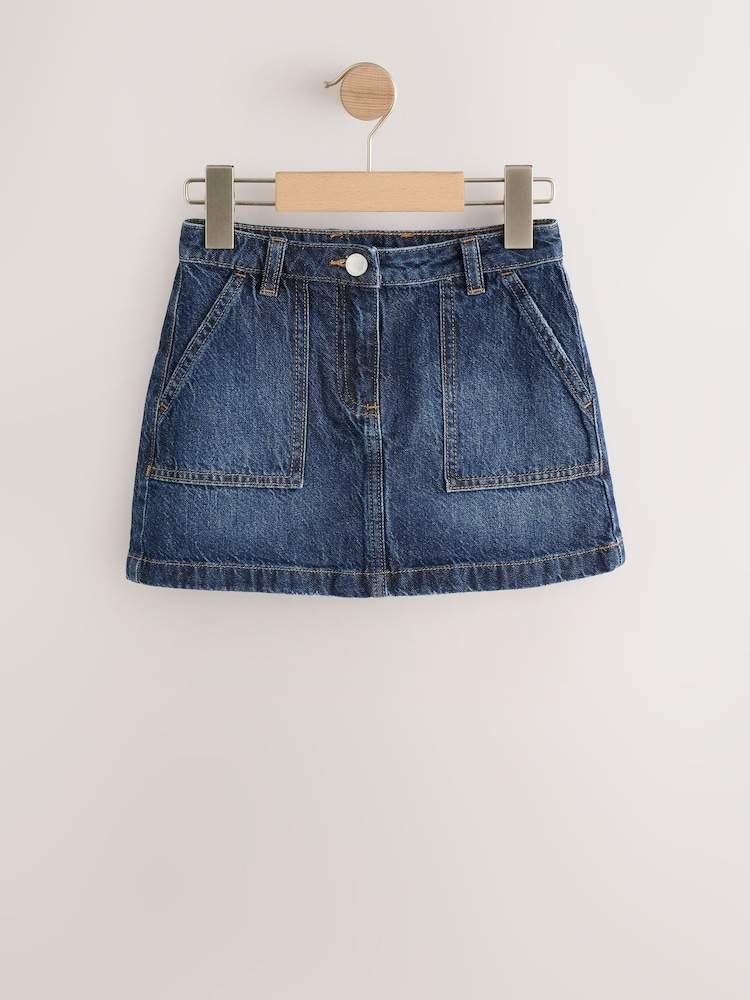 Dark Blue Denim Skirt