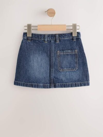 Dark Blue Denim Skirt