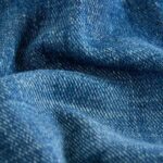 Mid Blue Denim Pleat Front Jeans