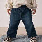 Denim Dark Wash Wide Leg Jeans