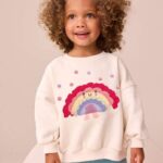 Cream Rainbow Taco Crew Neck Sweatshirt