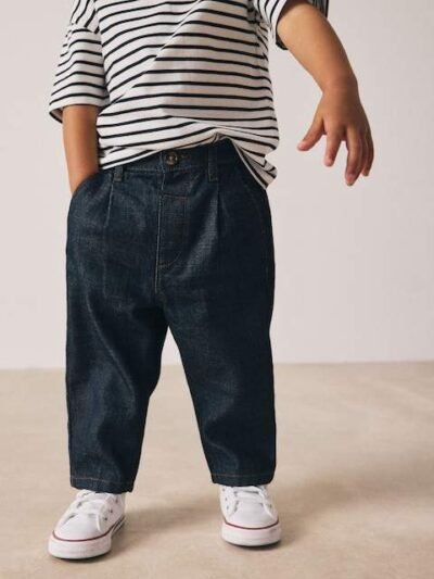 Rinse Wash Pleat Front Jeans