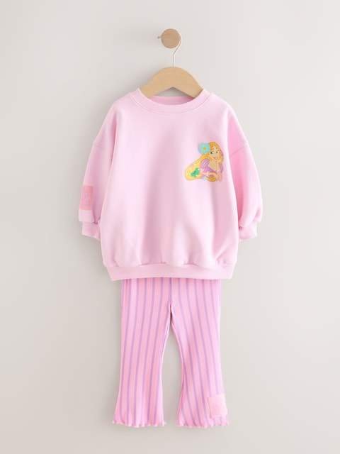 Pink Rapunzel Disney Princess Sweatshirt & Flare Leggings Set