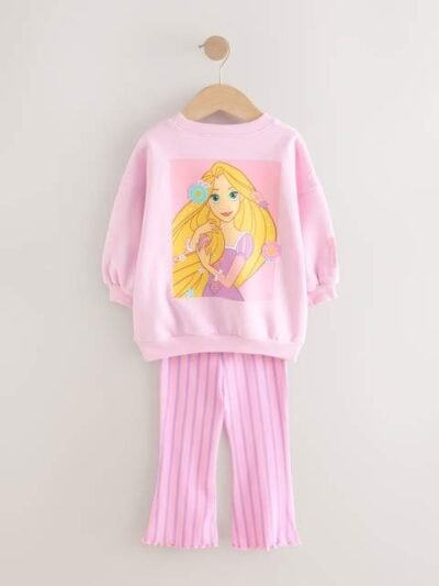 Pink Rapunzel Disney Princess Sweatshirt & Flare Leggings Set