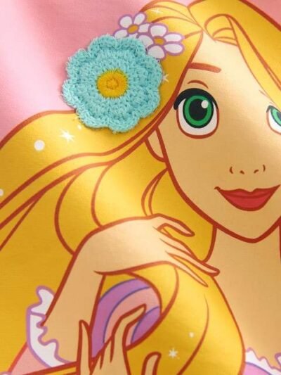 Pink Rapunzel Disney Princess Sweatshirt & Flare Leggings Set