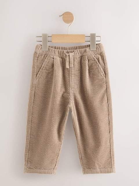 Stone Textured Corduroy Pull On Trousers