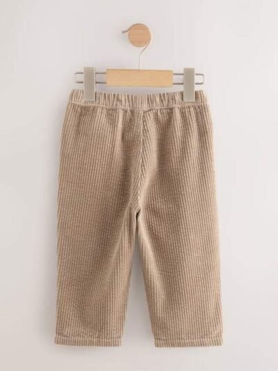 Stone Textured Corduroy Pull On Trousers