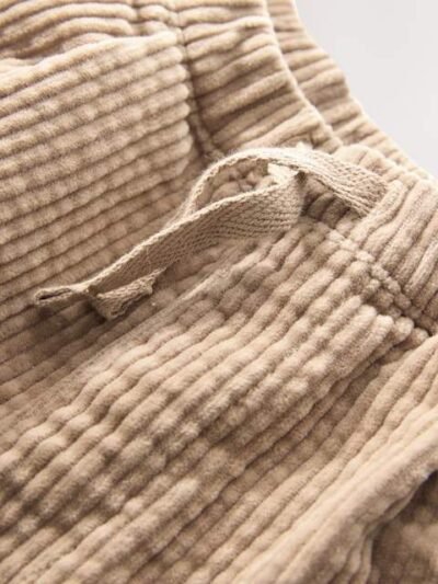 Stone Textured Corduroy Pull On Trousers