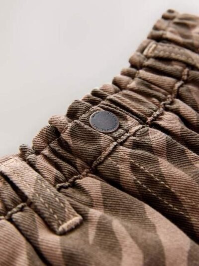 Zebra Print Wide Leg Jeans