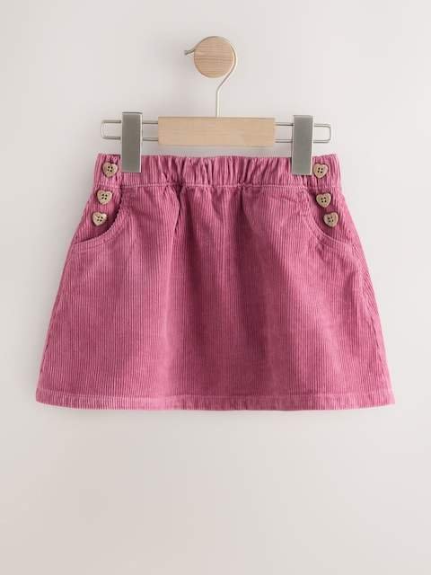 Pink Cord Skirt
