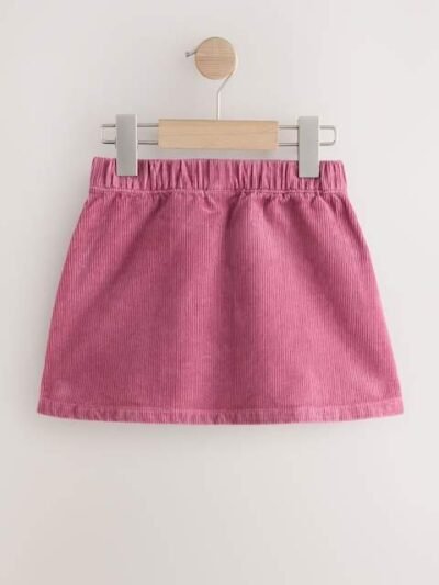 Pink Cord Skirt