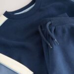 Blue Colourblock Single Sweatshirt and Joggers Set