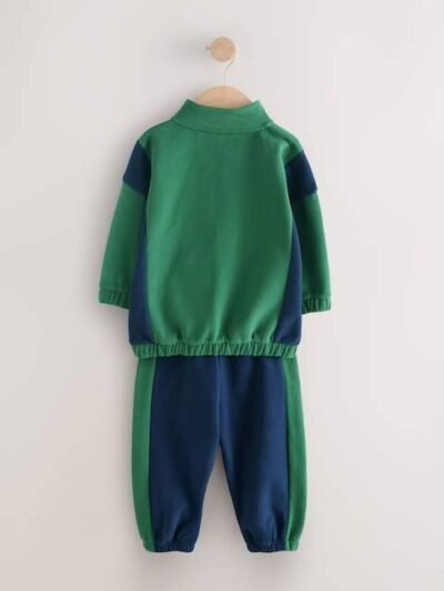 Green Half Zip Top and Joggers Set