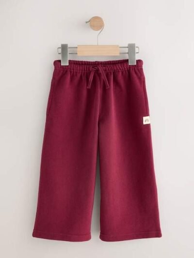 Pink/Burgundy/Oatmeal Wide Leg Joggers 3 Pack