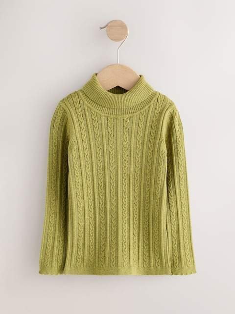 Green Roll Neck Jumper