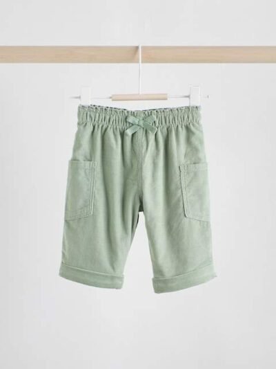 Sage Green/Ditsy Baby Cord Trousers 2 Pack