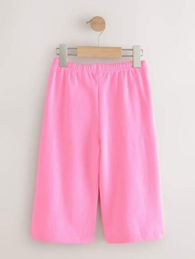 Bright Pink Wide Leg Sweat Joggers