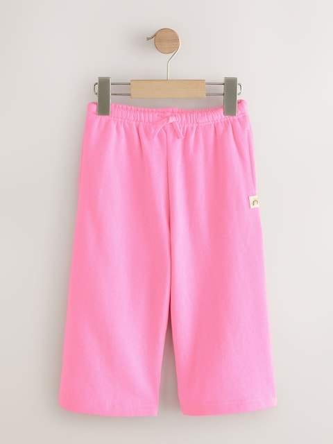 Bright Pink Wide Leg Sweat Joggers