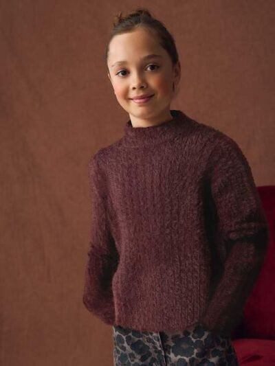 Chocolate Brown Fluffy Jumper