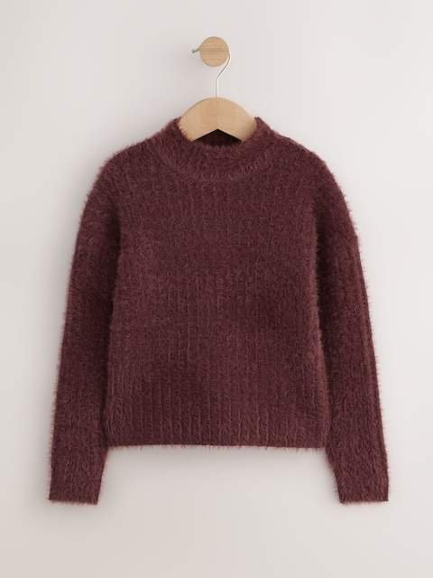 Chocolate Brown Fluffy Jumper
