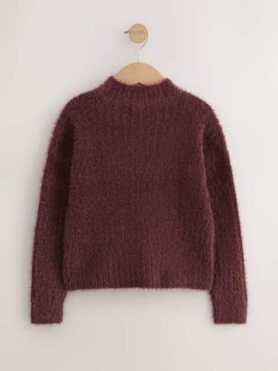 Chocolate Brown Fluffy Jumper