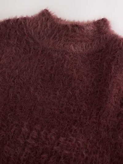 Chocolate Brown Fluffy Jumper